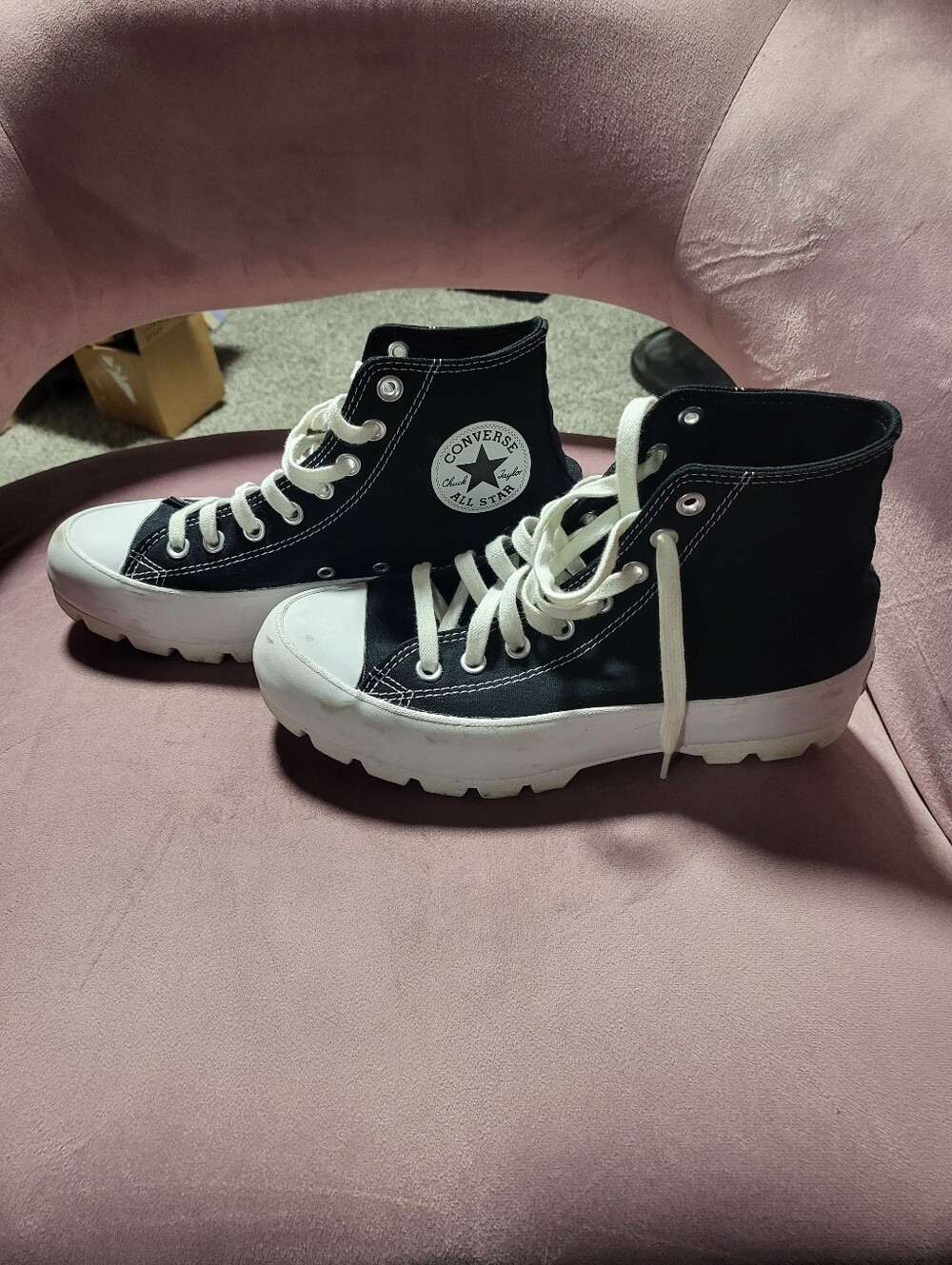 Converse Original Black Platform Women's 9